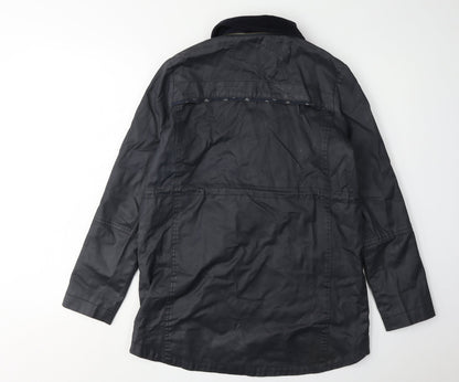 Womens UK Size 8 Yumi Black Anorak Coat