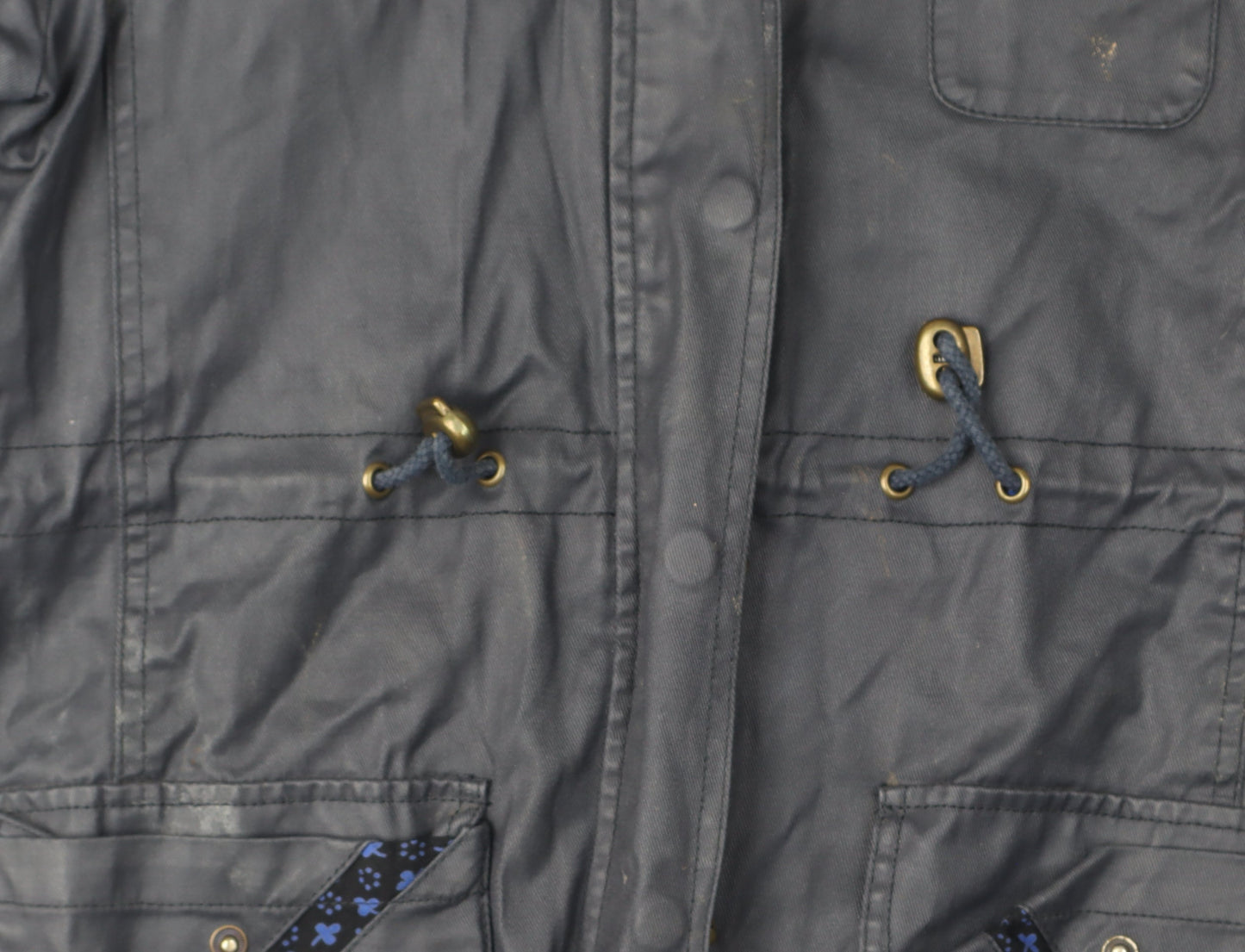 Womens UK Size 8 Yumi Black Anorak Coat
