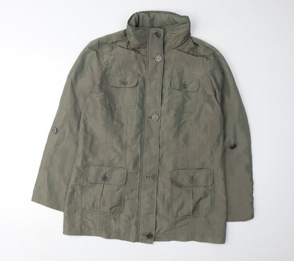 Maine New England Women's Green Military Jacket Size 14