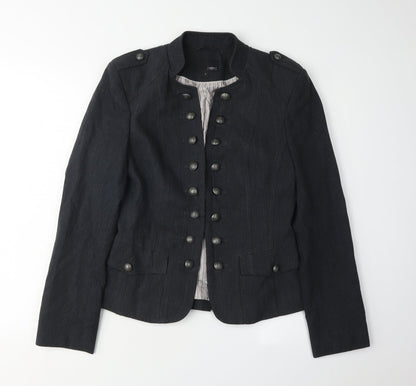 Next Women's Black Blazer Size 10 Long Sleeve