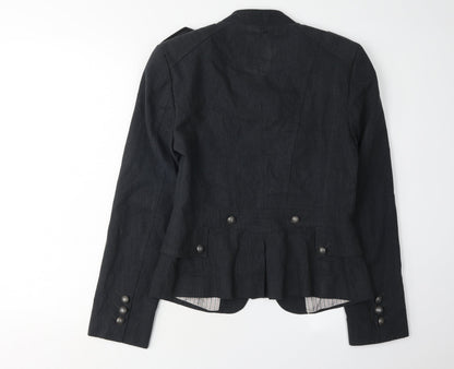 Next Women's Black Blazer Size 10 Long Sleeve