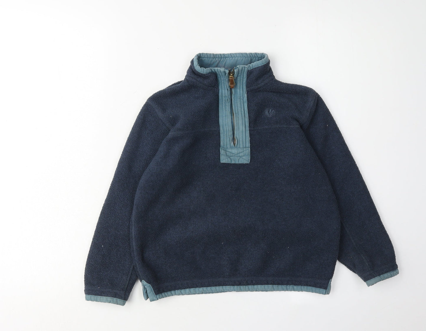 Fat Face Boys Blue Pullover Sweatshirt 6-7 Years Hooded