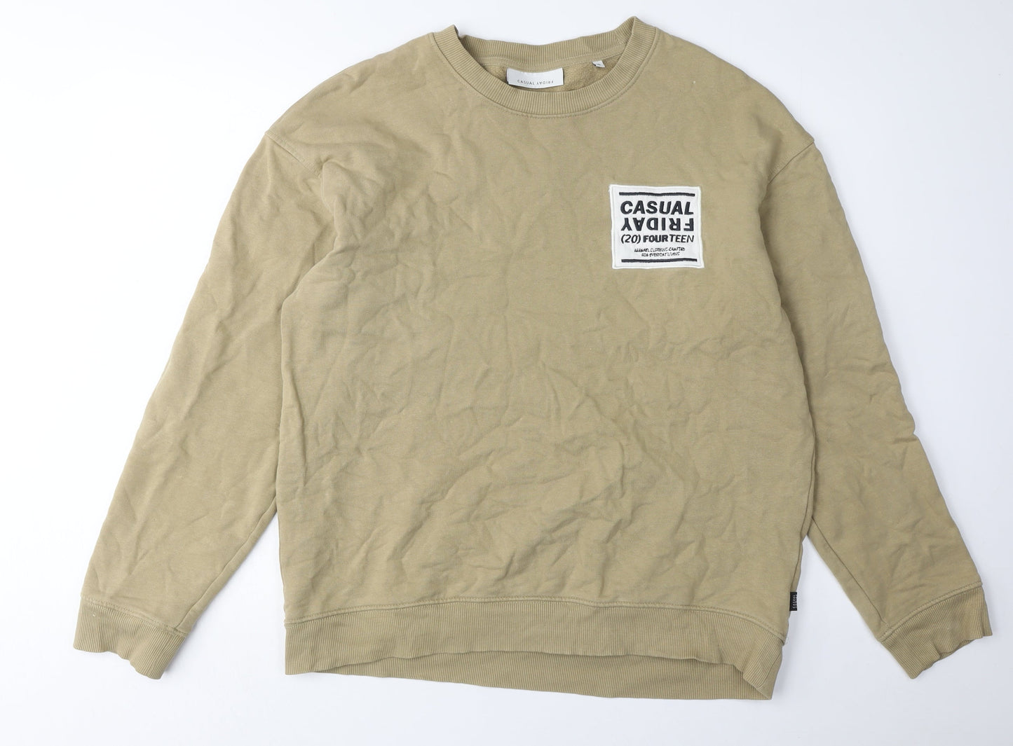 Casual Friday Men's Beige XL Pullover Sweatshirt