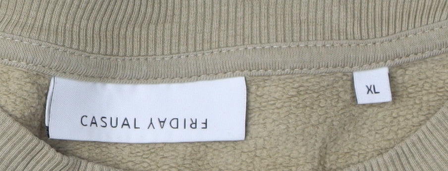 Casual Friday Men's Beige XL Pullover Sweatshirt