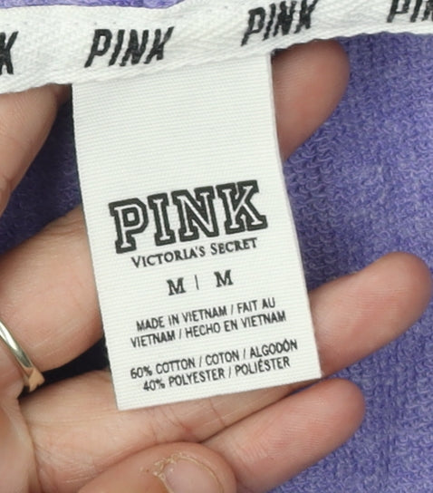 Victoria's Secret PINK Women's Purple Full Zip Hoodie - M