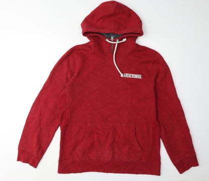 Abercrombie & Fitch Men's Red Hoodie, Size S