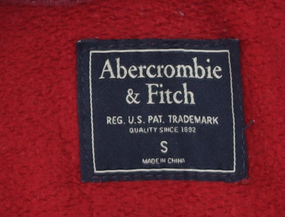 Abercrombie & Fitch Men's Red Hoodie, Size S