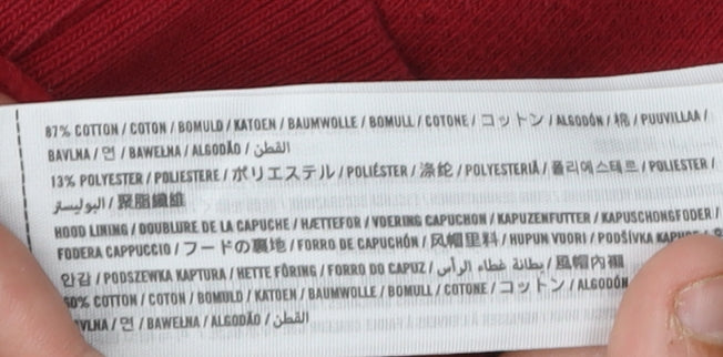 Abercrombie & Fitch Men's Red Hoodie, Size S