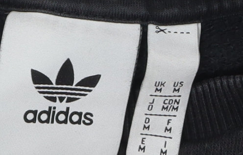 Adidas Men's Black Logo Sweatshirt, Size M