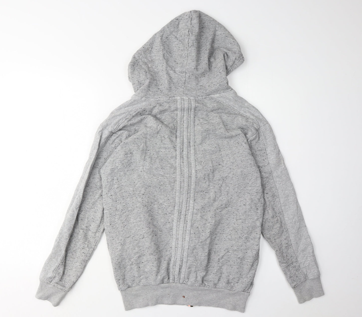 Adidas Women's Grey Full Zip Hoodie, S, Lightweight Casual