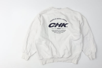 Chuck White Unisex Sweatshirt, Size S, Cotton, New