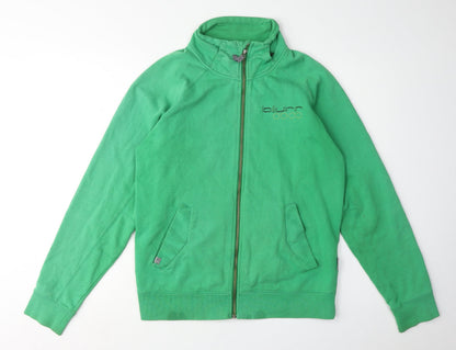Blurr Men's Green Full Zip Sweatshirt Small