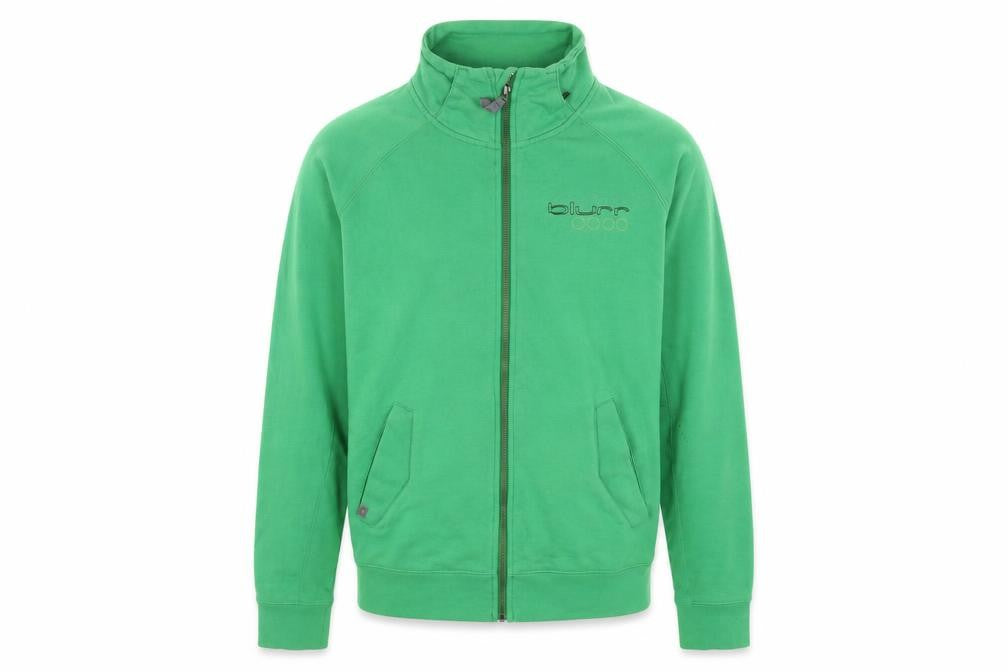 Blurr Men's Green Full Zip Sweatshirt Small