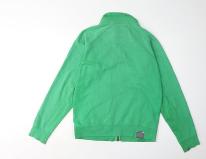 Blurr Men's Green Full Zip Sweatshirt Small