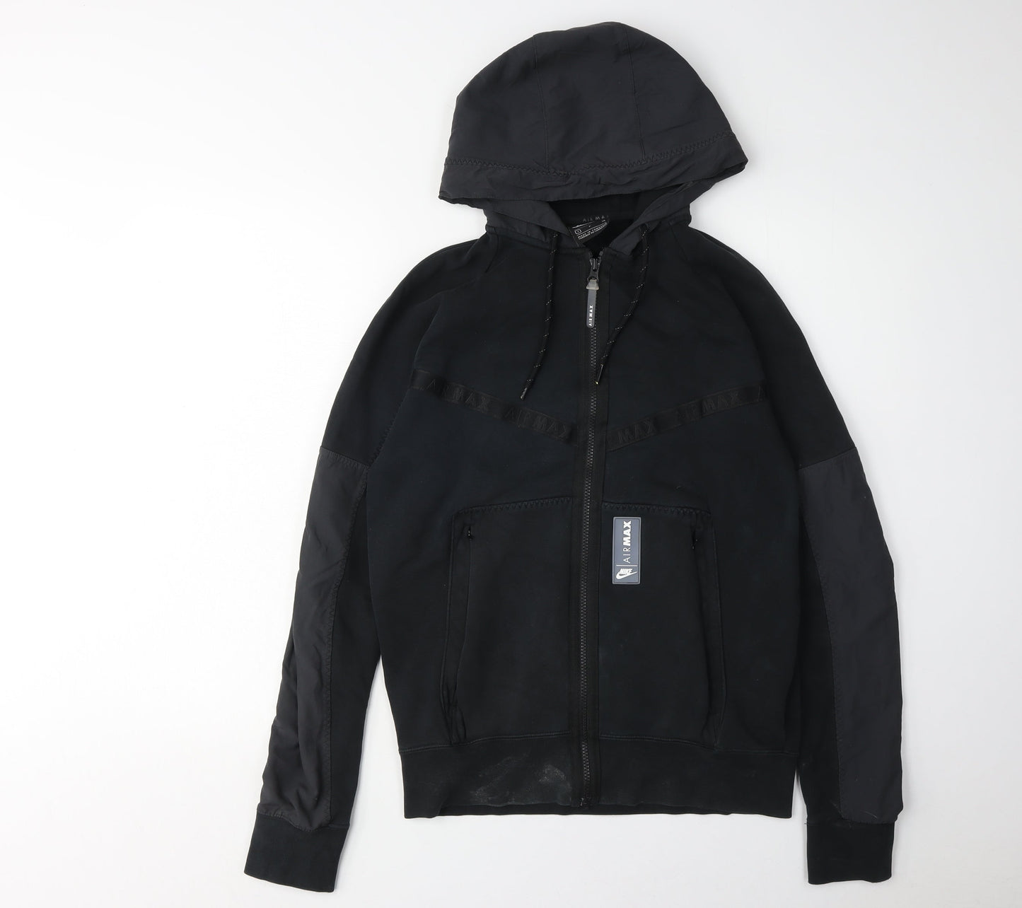 Mens UK Size S Nike Black Full Zip Hoodie
