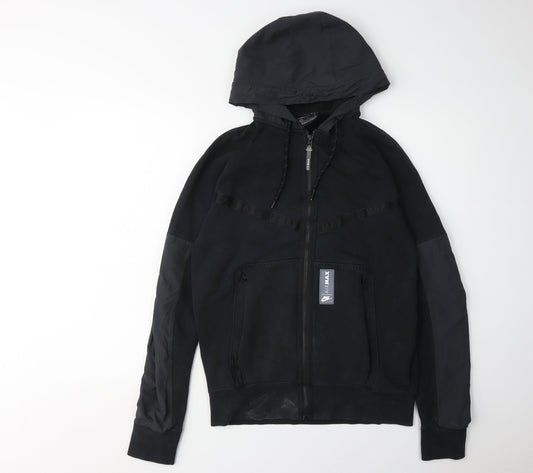 Mens UK Size S Nike Black Full Zip Hoodie