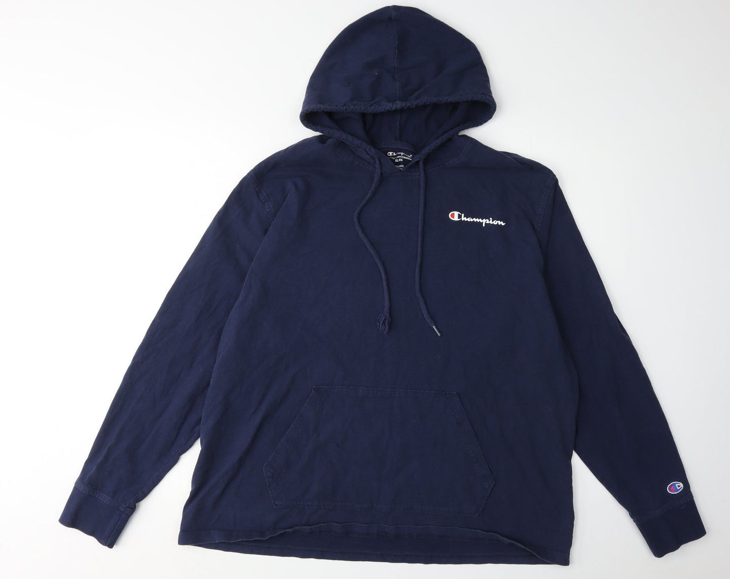 Mens UK Size XL Champion Blue Pullover Hoodie