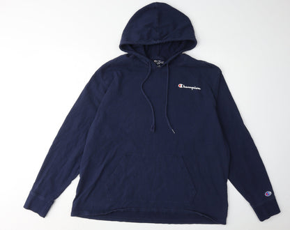 Mens UK Size XL Champion Blue Pullover Hoodie