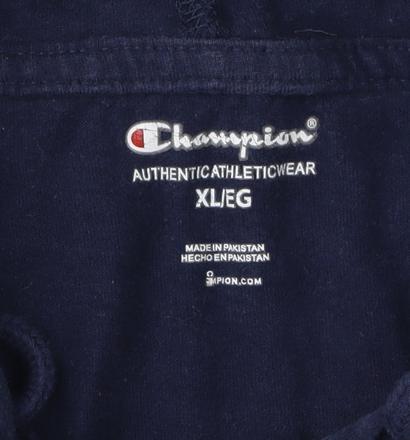 Mens UK Size XL Champion Blue Pullover Hoodie