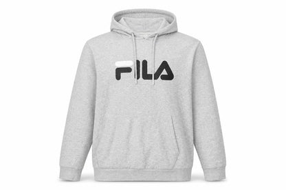 Fila Men's Grey Hoodie S Pullover Logo Style