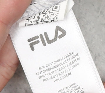 Mens UK Size S FILA Grey Pullover Hoodie