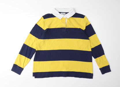 Lands' End Women's Multicoloured Stripe Polo