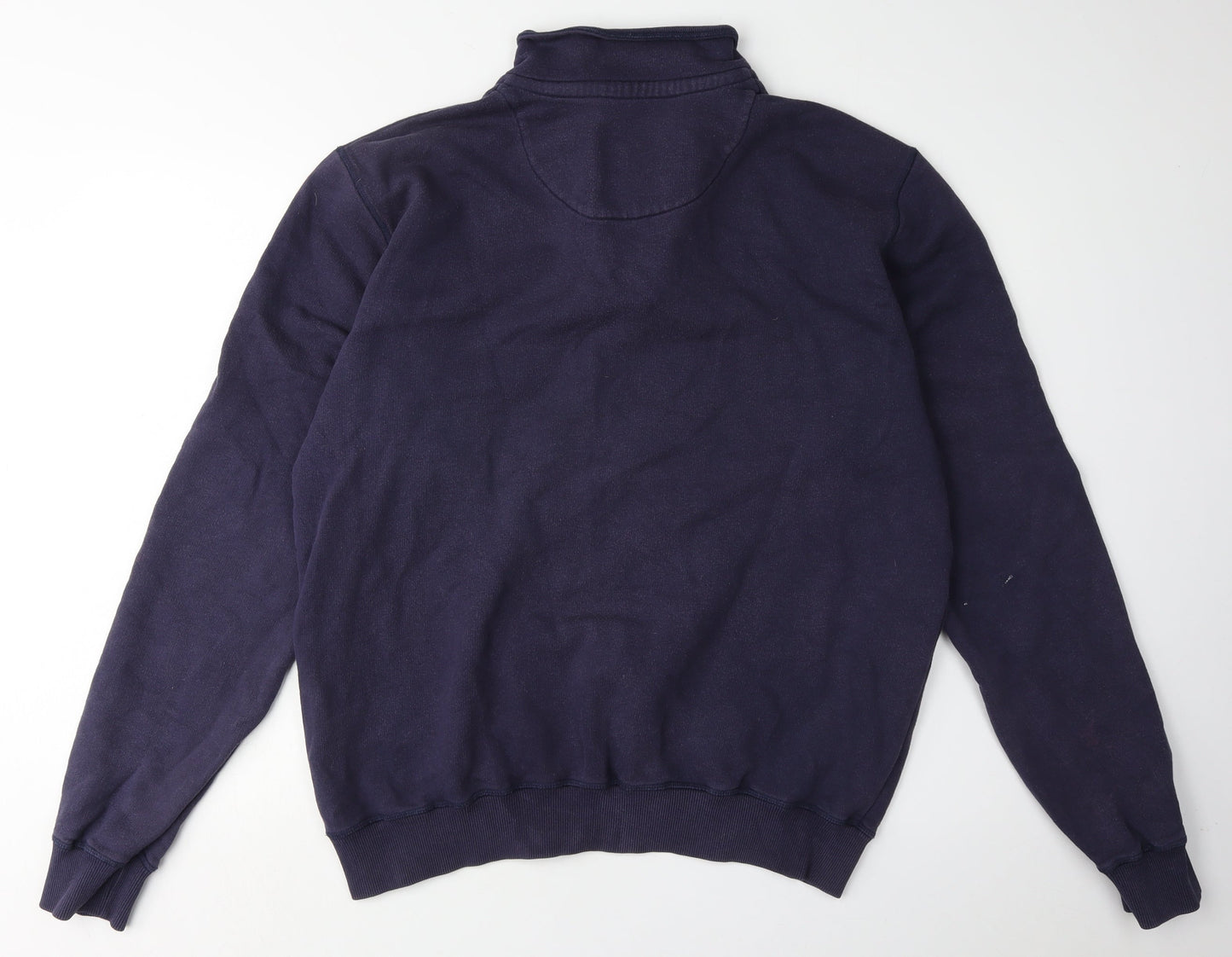 Joseph Turner Blue Henley Sweatshirt Men Large