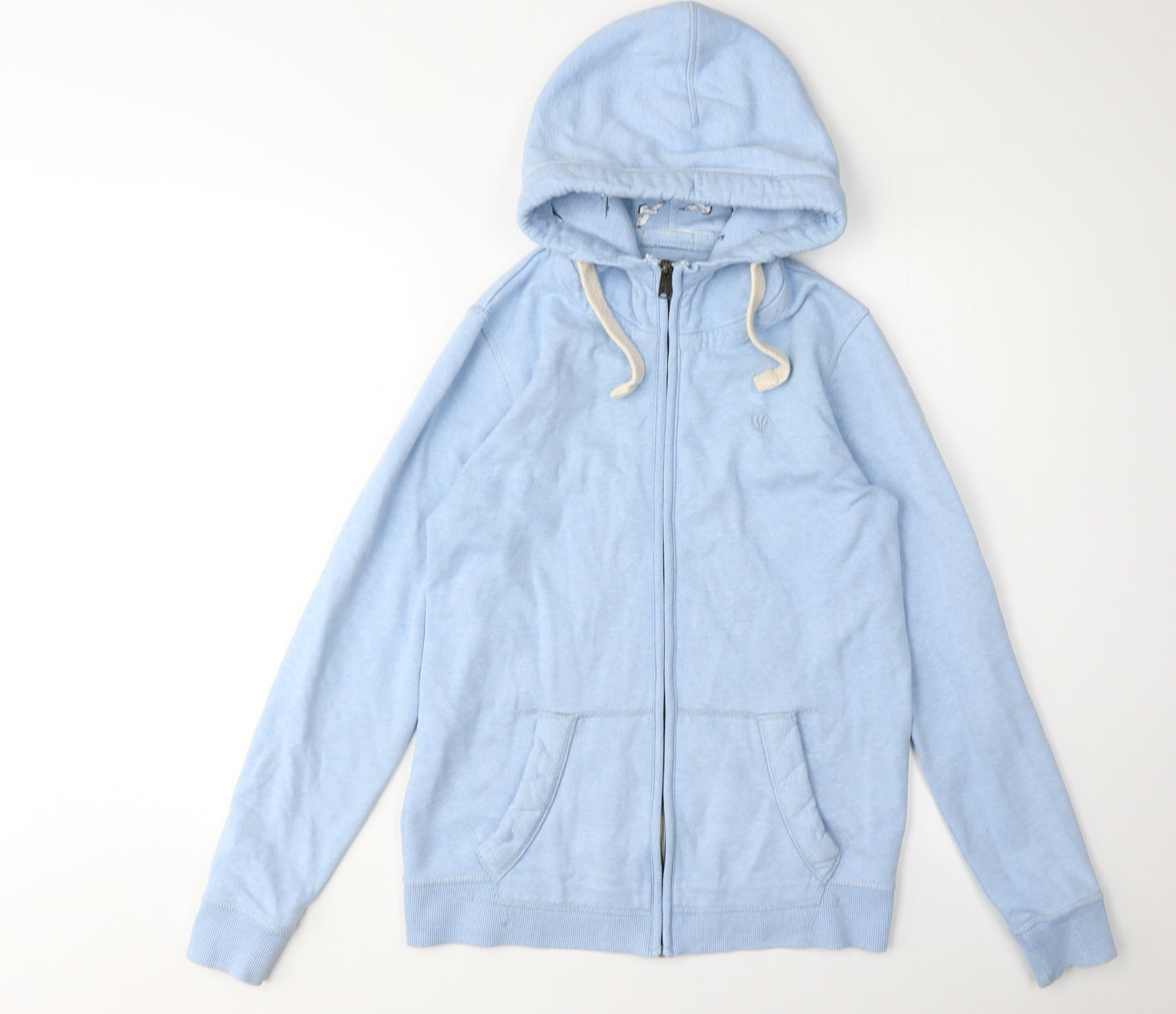 Womens UK Size 8 FatFace Blue Full Zip Hoodie