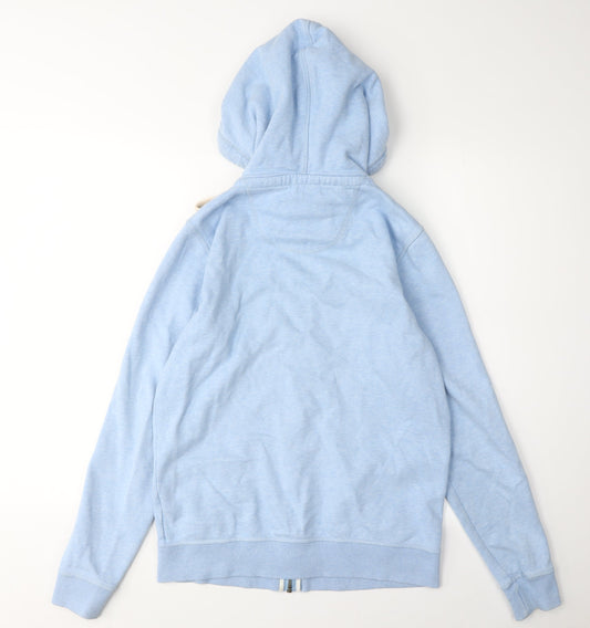 Womens UK Size 8 FatFace Blue Full Zip Hoodie