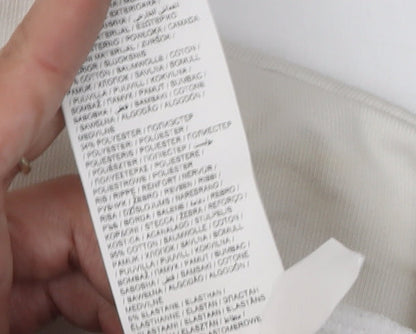 Puma Women's White Logo Sweatshirt L Pullover Crew