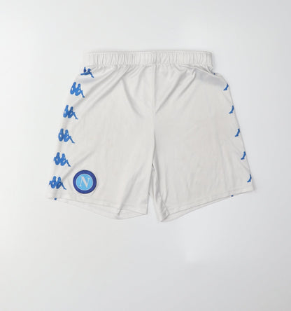 Kappa Boys White Athletic Football Shorts, 12-13 Years