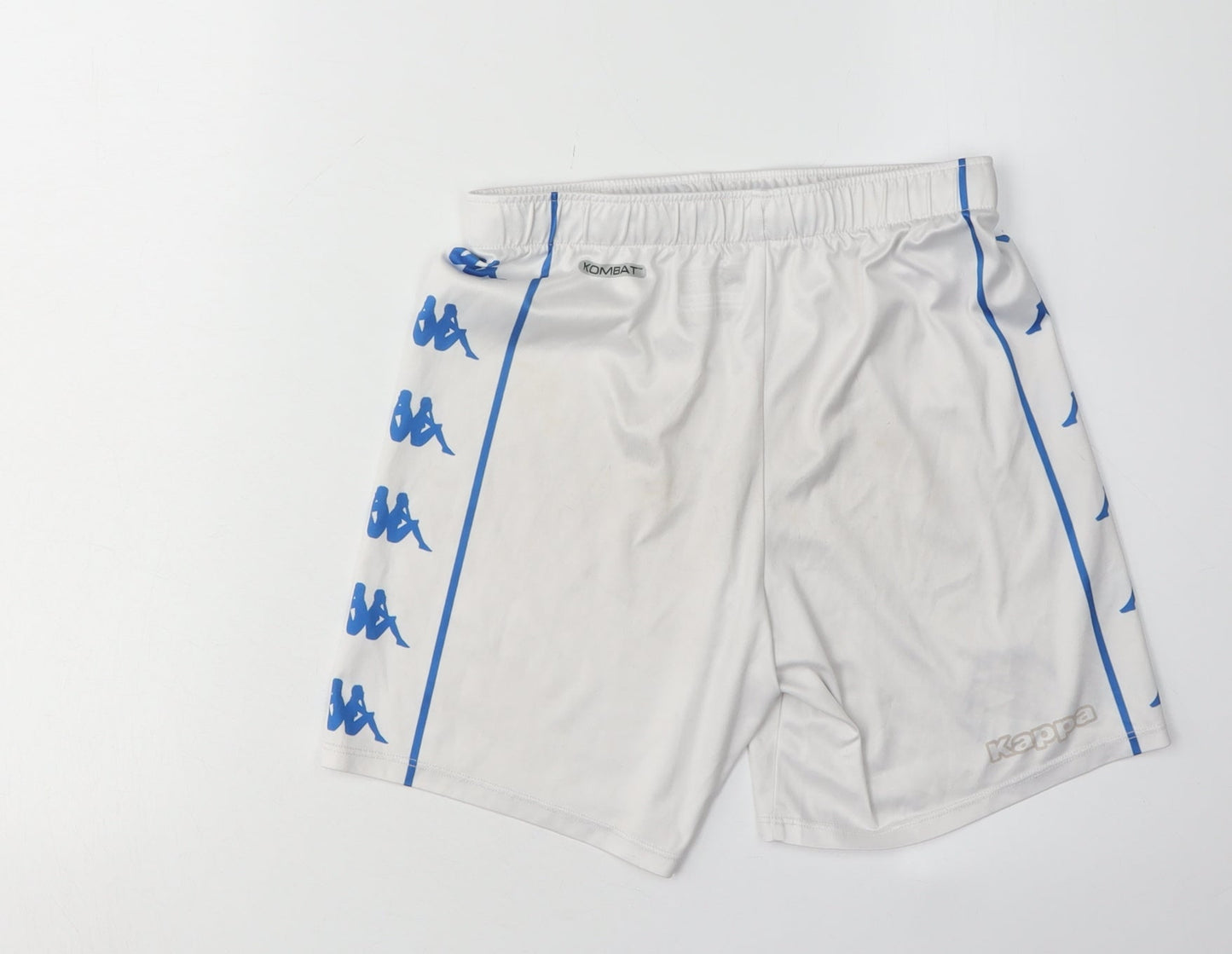 Kappa Boys White Athletic Football Shorts, 12-13 Years