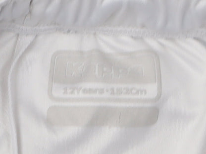 Kappa Boys White Athletic Football Shorts, 12-13 Years