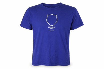 Mens UK Size S Police Blue  T-Shirt