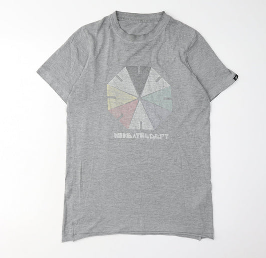 Nike Men's Grey Graphic Print T-Shirt Size S