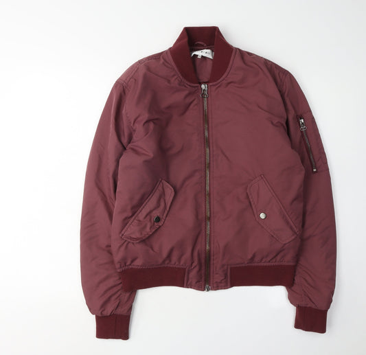 Light Before Dark Women's Red Bomber Jacket Size S