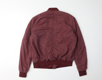 Light Before Dark Women's Red Bomber Jacket Size S