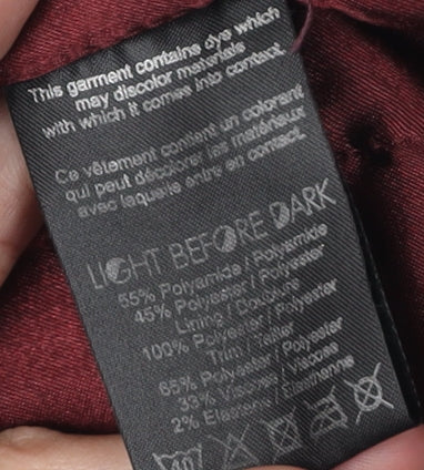 Light Before Dark Women's Red Bomber Jacket Size S