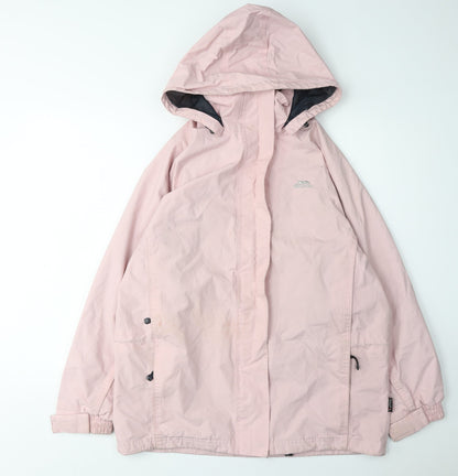 Womens UK Size M Trespass Pink Rain Coat