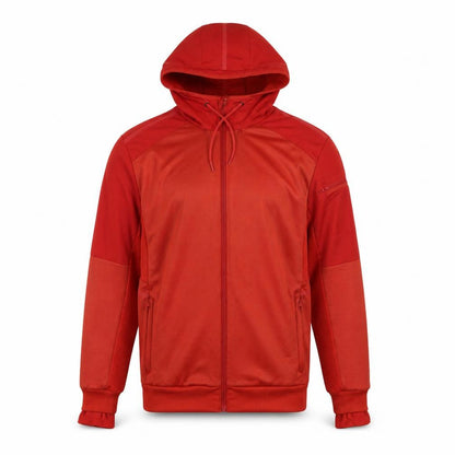 Mens UK Size S DECATHLON Red Full Zip Hoodie