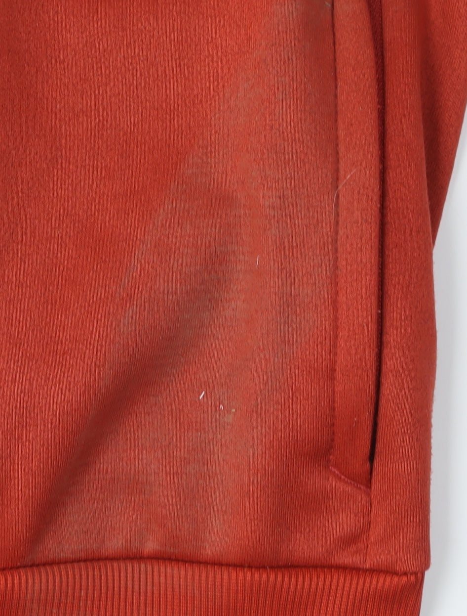 Mens UK Size S DECATHLON Red Full Zip Hoodie