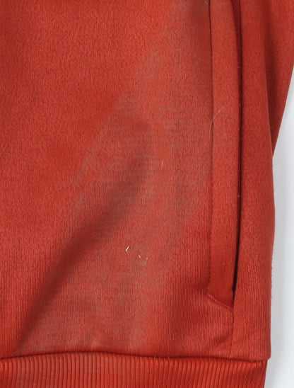 Mens UK Size S DECATHLON Red Full Zip Hoodie