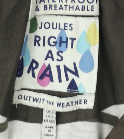 Womens UK Size 2XS Joules Green Parka Coat