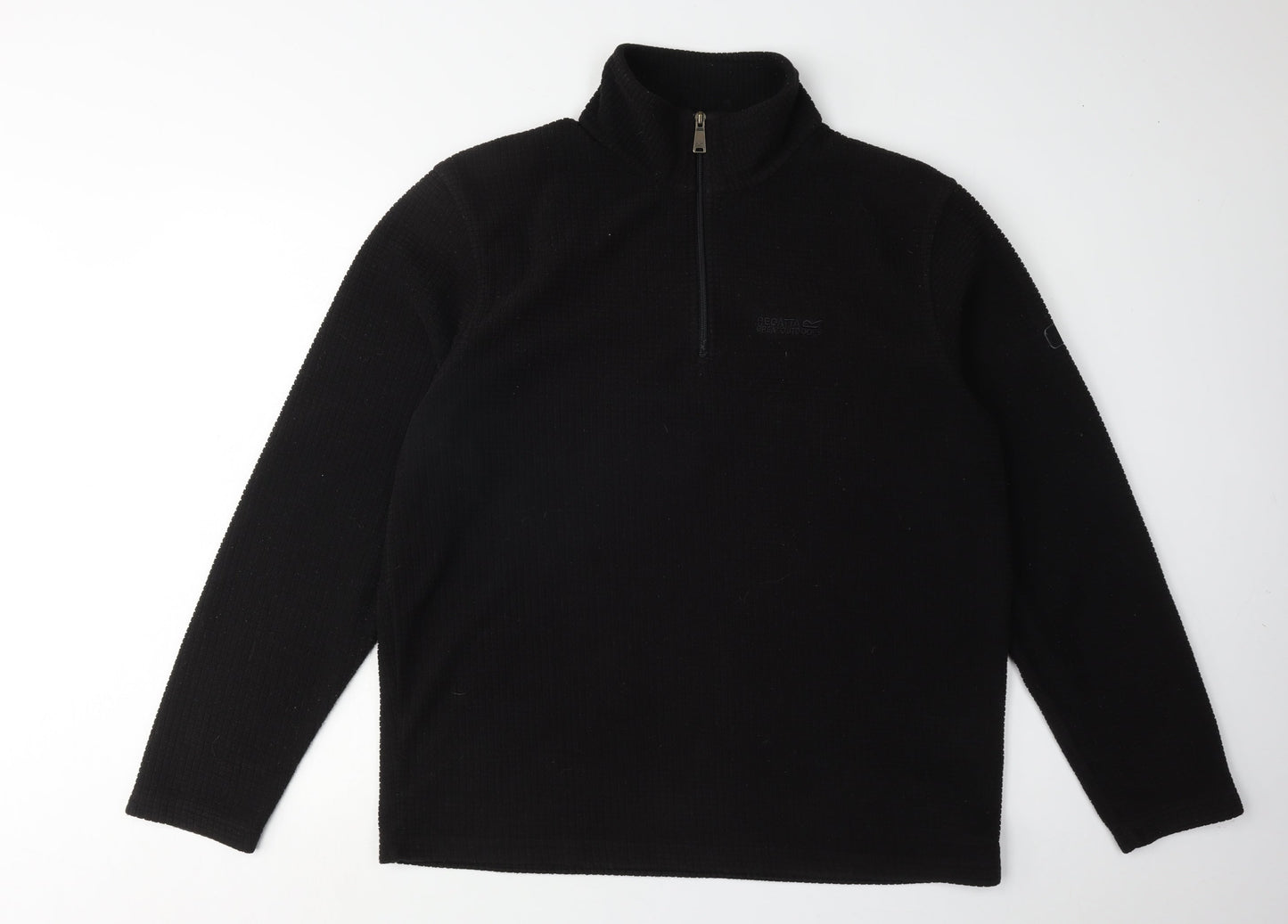 Mens UK Size L Regatta Black Full Zip Sweatshirt