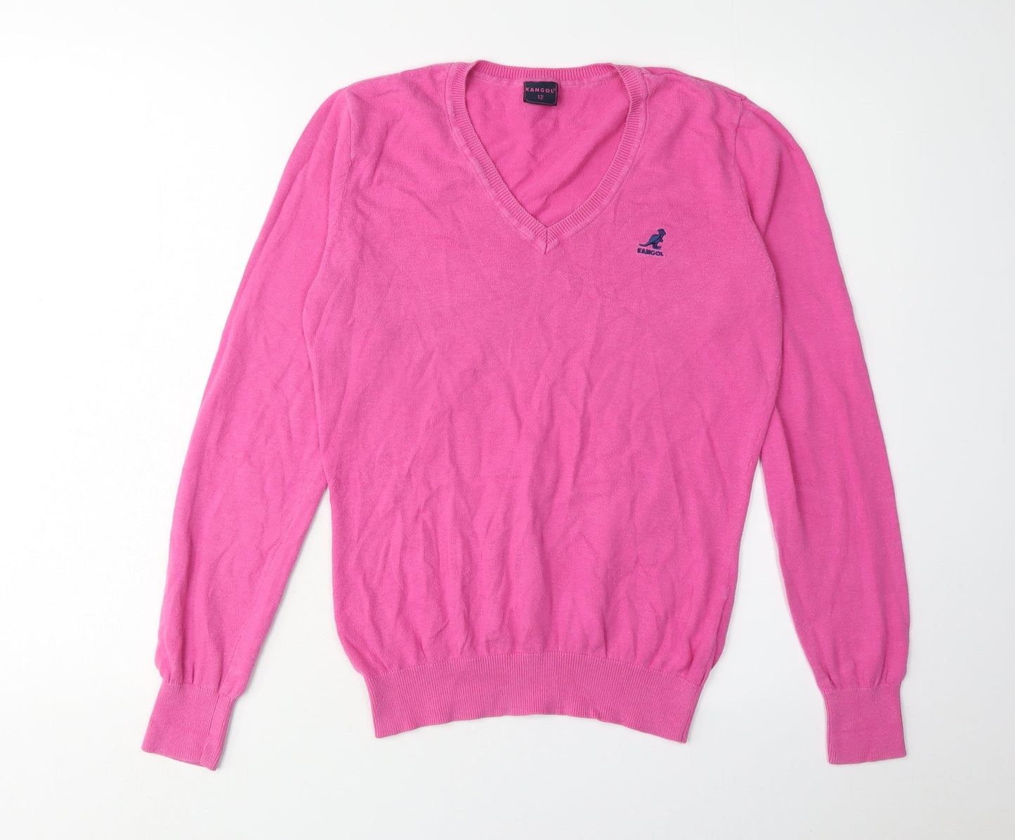 Womens UK Size 12 Kangol Pink Jumper Jumper