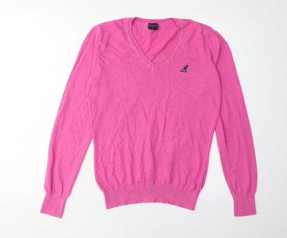 Womens UK Size 12 Kangol Pink Jumper Jumper