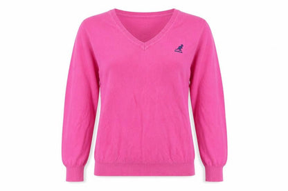 Womens UK Size 12 Kangol Pink Jumper Jumper