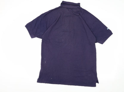 Puma Men's Blue Polo Shirt Size 42 Solid Casual