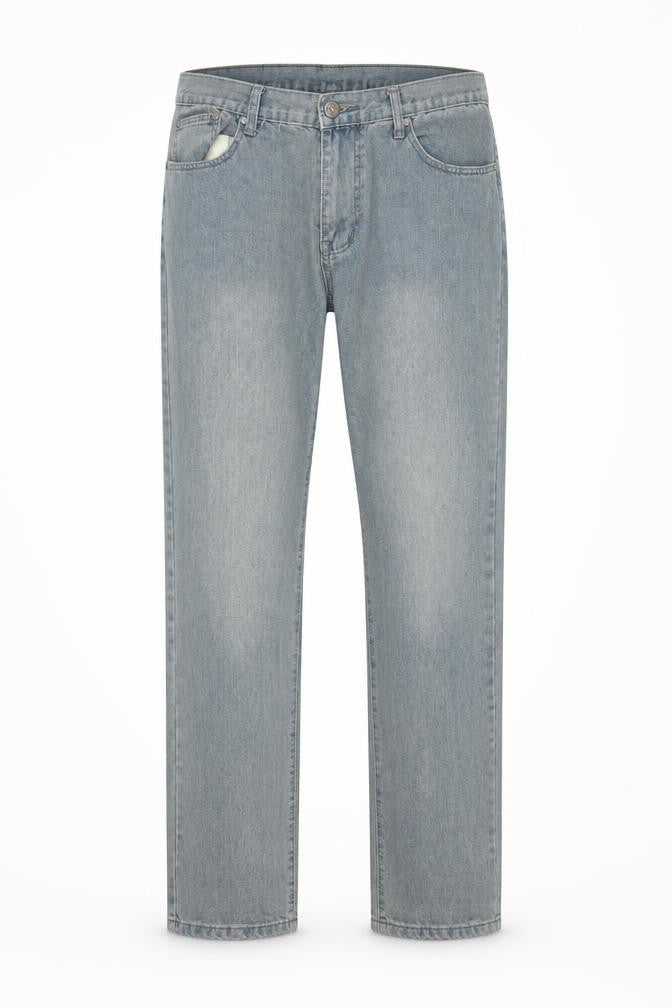 Mens UK Size 36R Soulstar Regular Fit Straight Blue Jeans