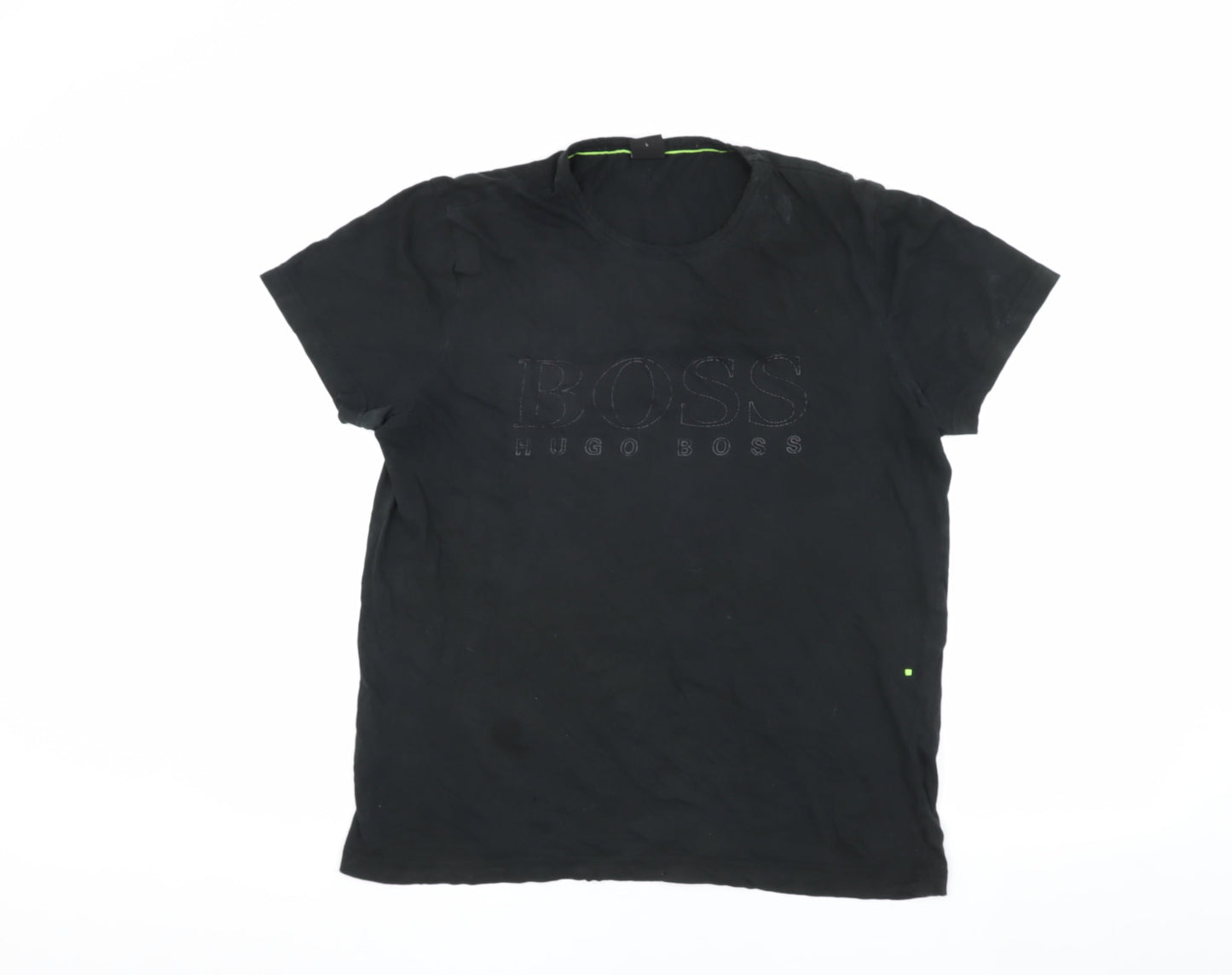 Mens UK Size L HUGO BOSS Black  T-Shirt